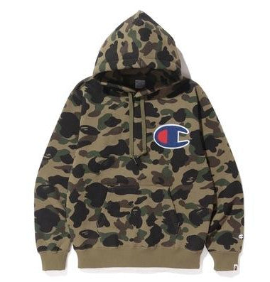 Bape best sale champion hoodie