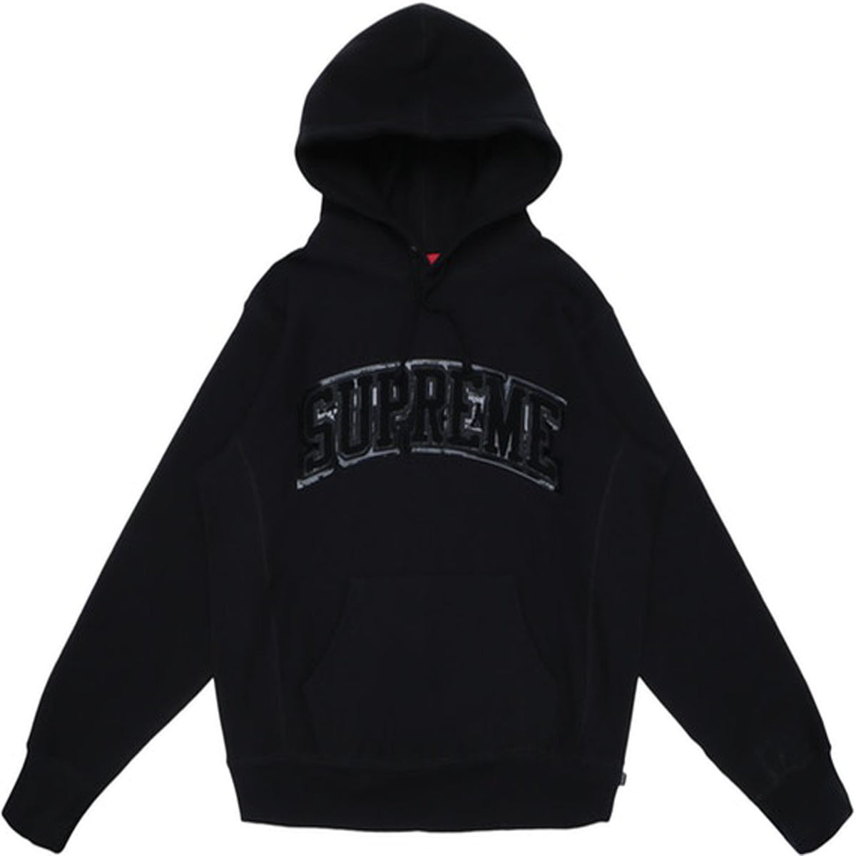 Supreme Chenille Hooded Sweatshirt- Black