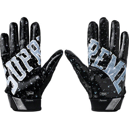 Supreme football store gloves black