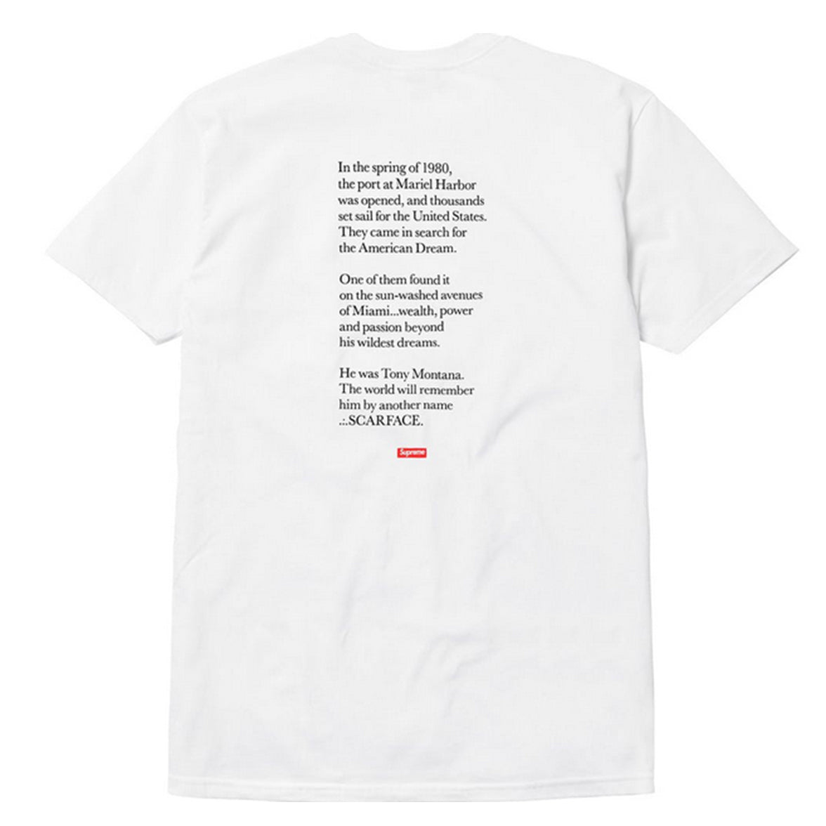 Supreme - Supreme Scarface Friend Tee (White) – Streetwear Official