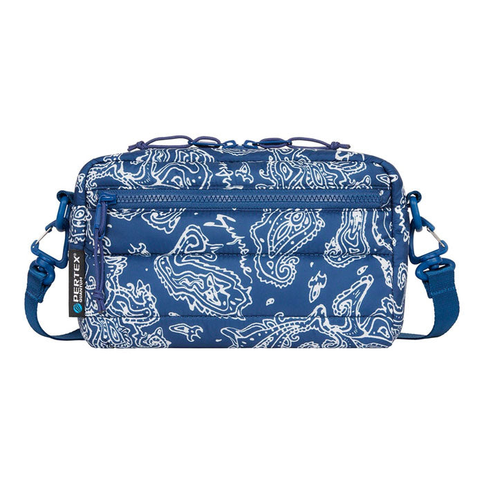 Supreme Puffer Side Bag Blue Paisley