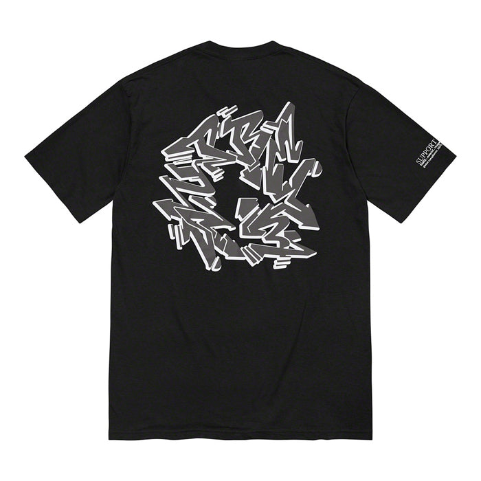 Supreme Support Unit Tee- Black – Streetwear Official