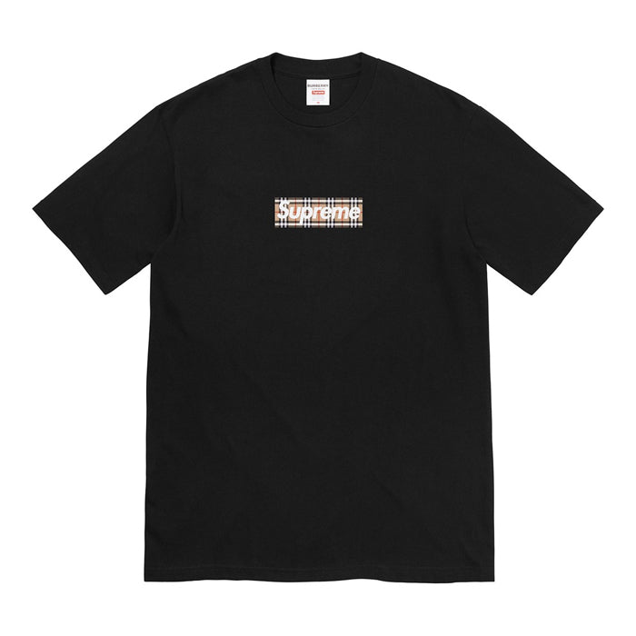 Supreme®/Burberry® Box Logo Tee- Black