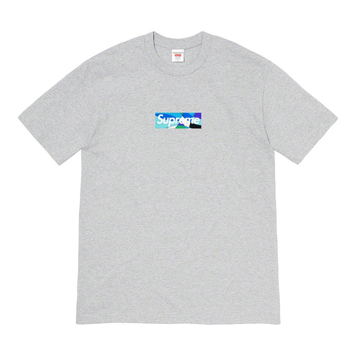 Supreme®/Emilio Pucci® Box Logo Tee- Heather Grey/Blue