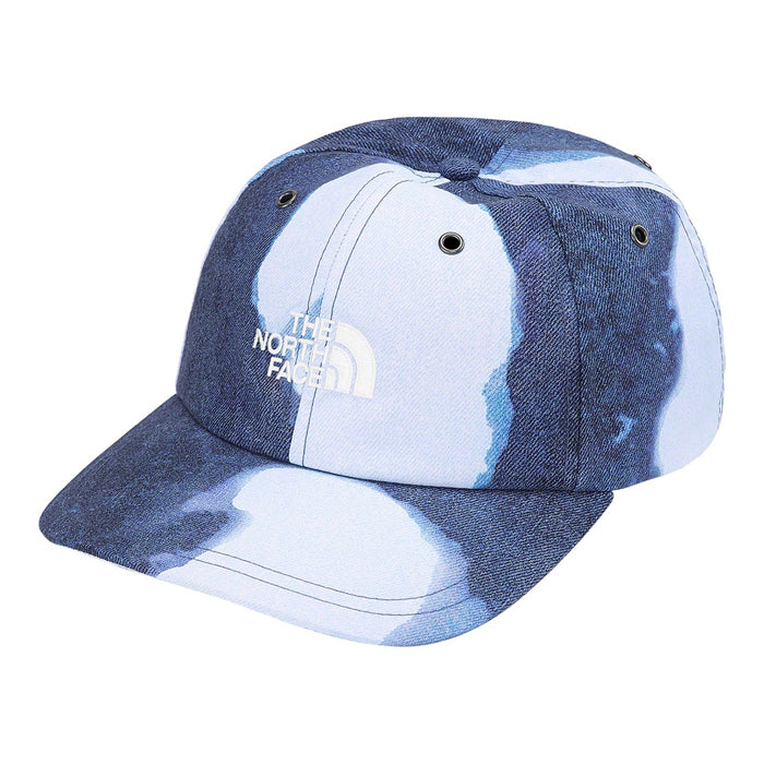 Supreme®/The North Face® Bleached Denim Print 6-Panel- Indigo