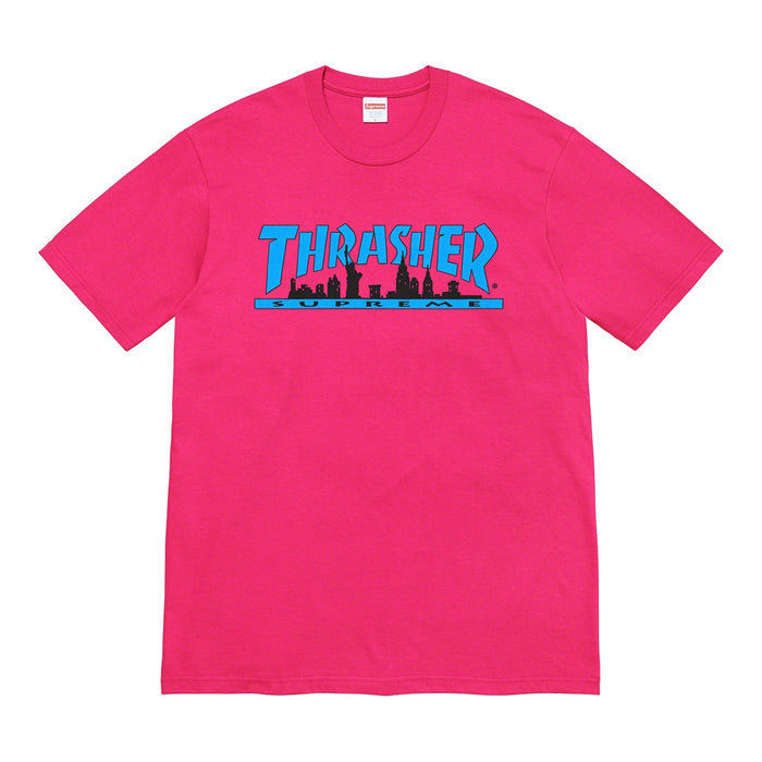 Supreme®/Thrasher® Skyline Tee- Pink