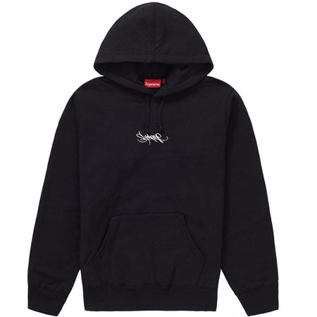 Tag logo shop hooded sweatshirt