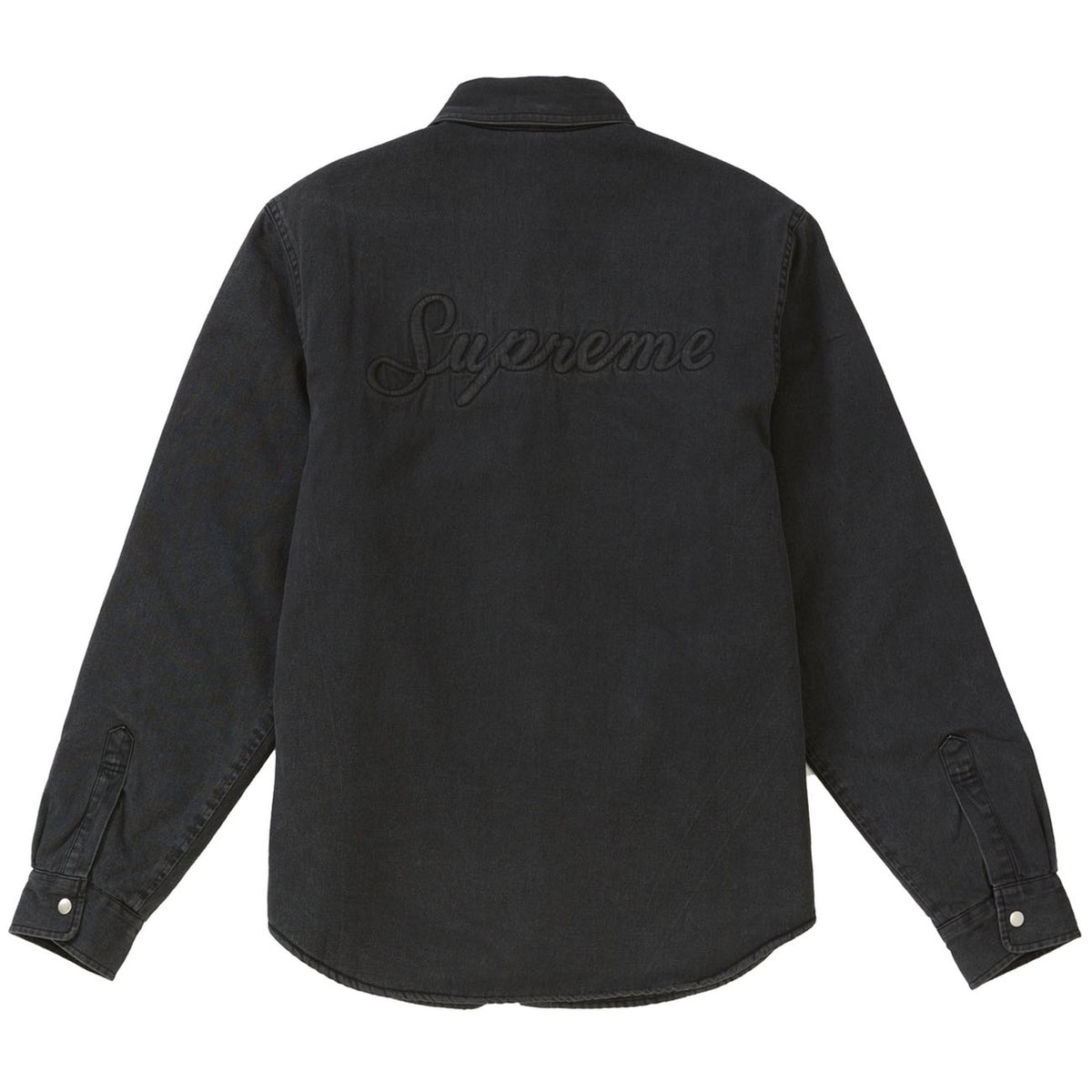 Supreme - Supreme Sherpa Lined Denim Shirt- Black – Streetwear