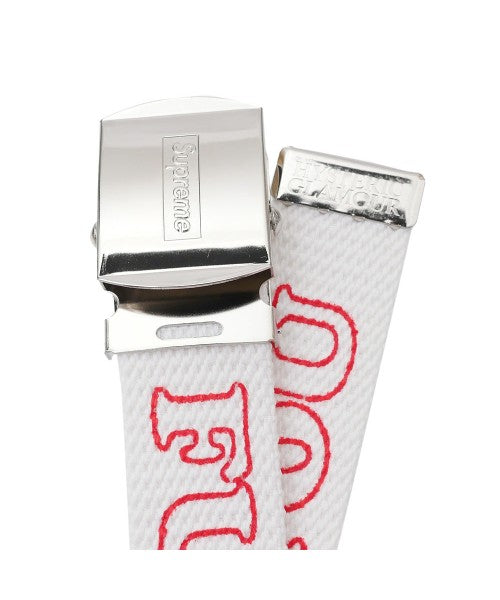 Supreme - SUPREME X HYSTERIC GLAMOUR : FUCK YOU BELT WHITE