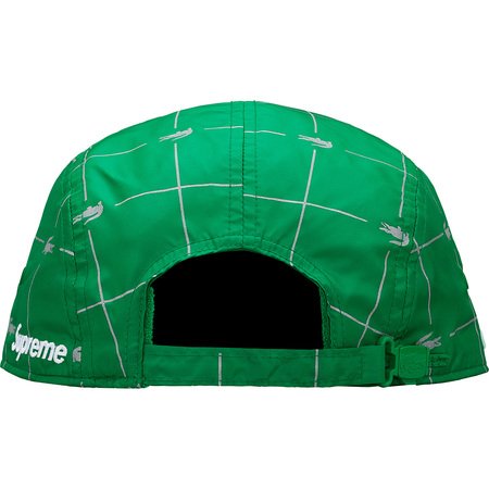 Supreme - Supreme/LACOSTE Reflective Grid Nylon Camp Cap- Green