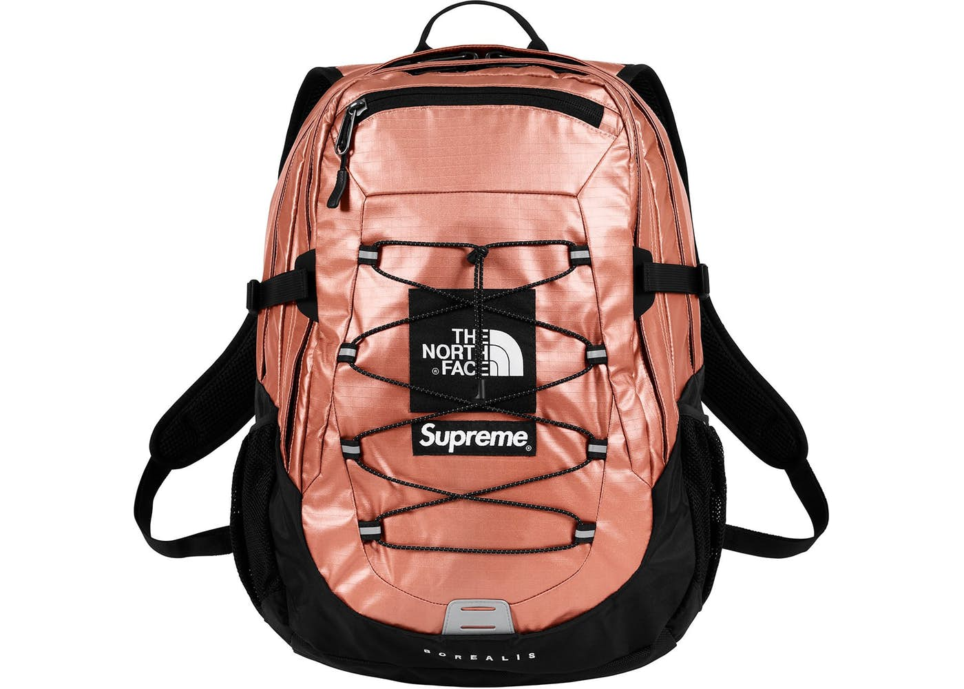 Gold cheap supreme backpack