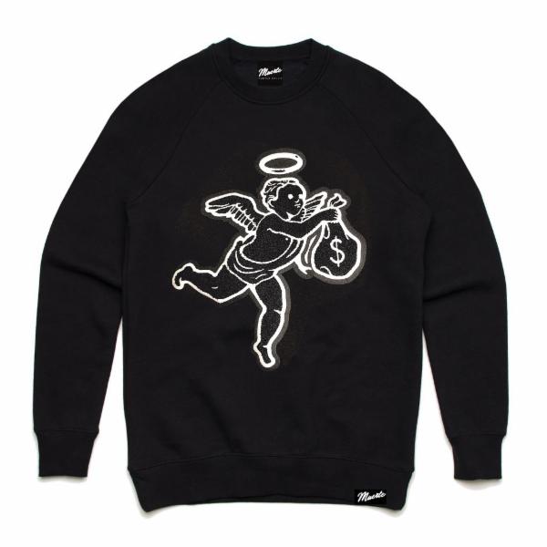 Angel Classic Chenille Patch Crewneck