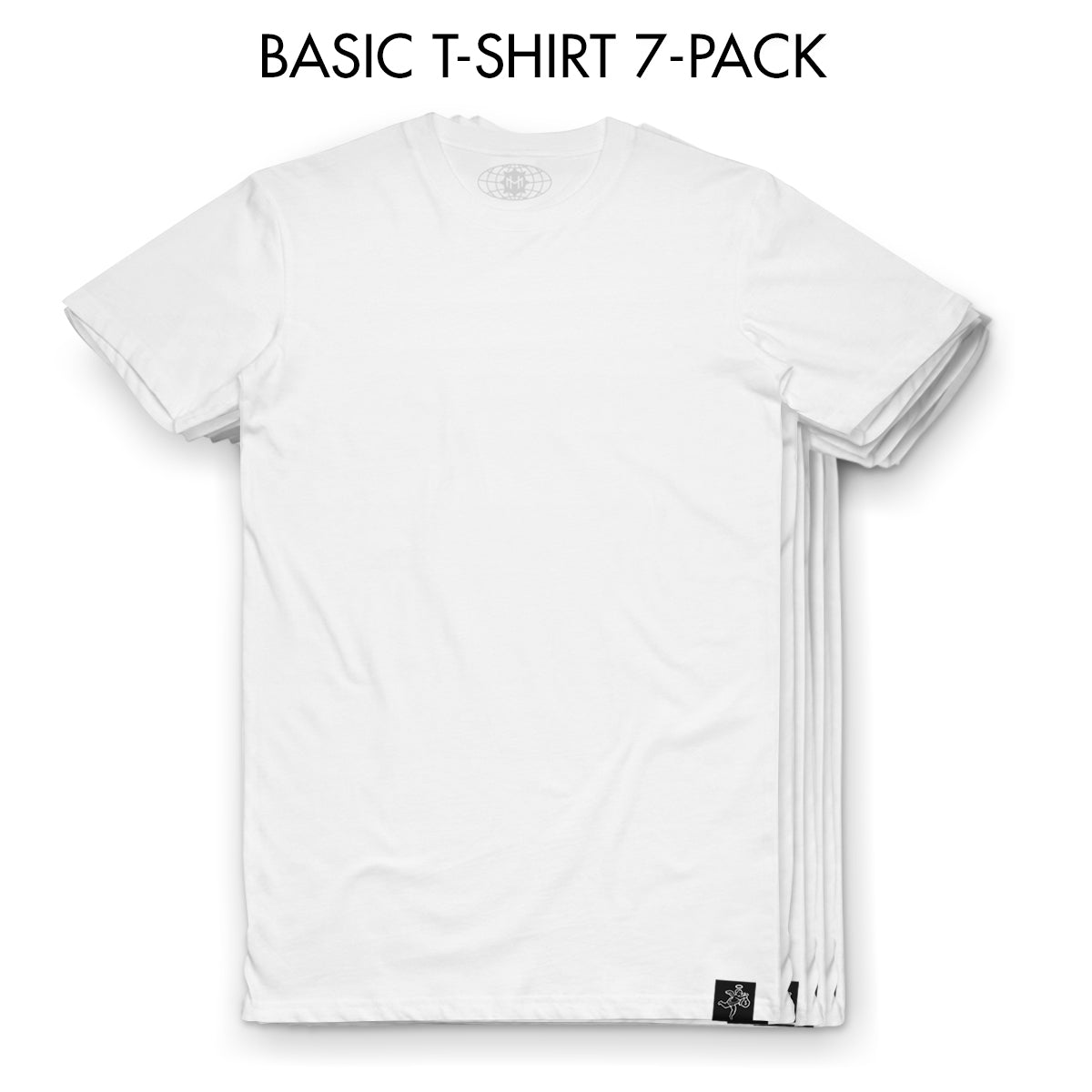 7-Pack - White Tee - Basic