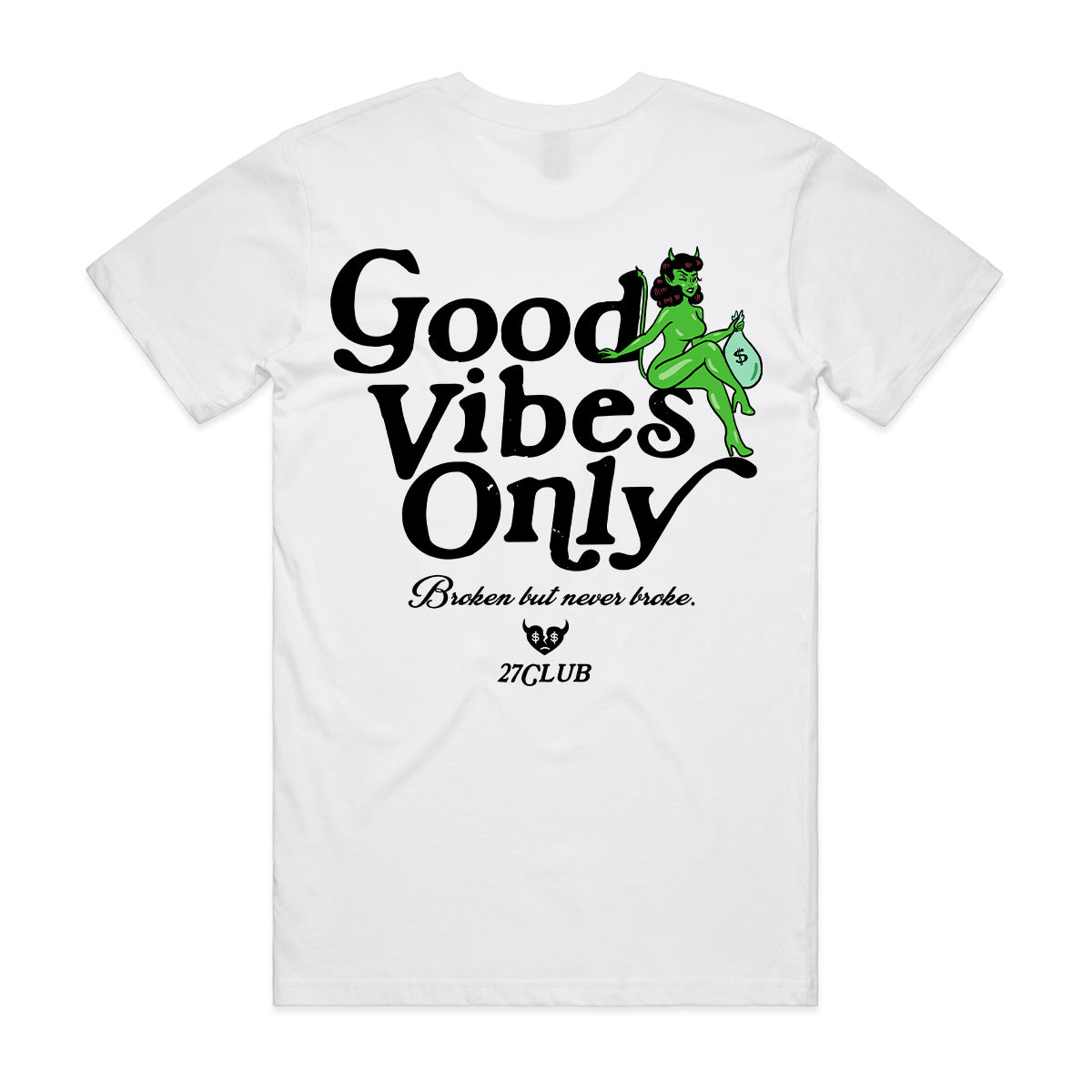 Green Good Vibes FRONT/BACK - Tee