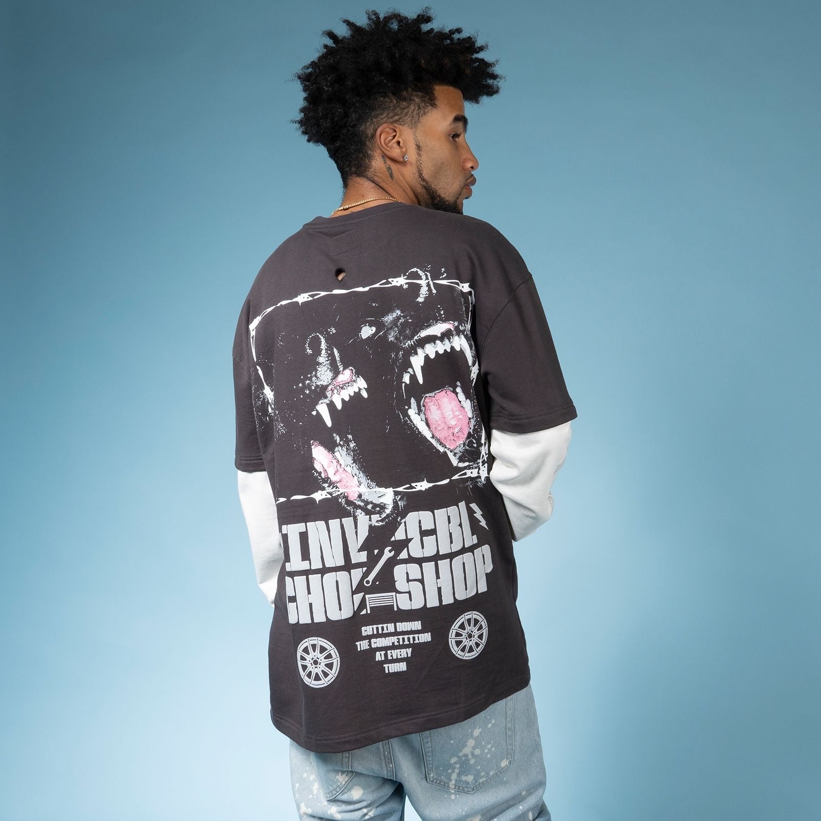 Chop Shop L/S Contrast Sleeve