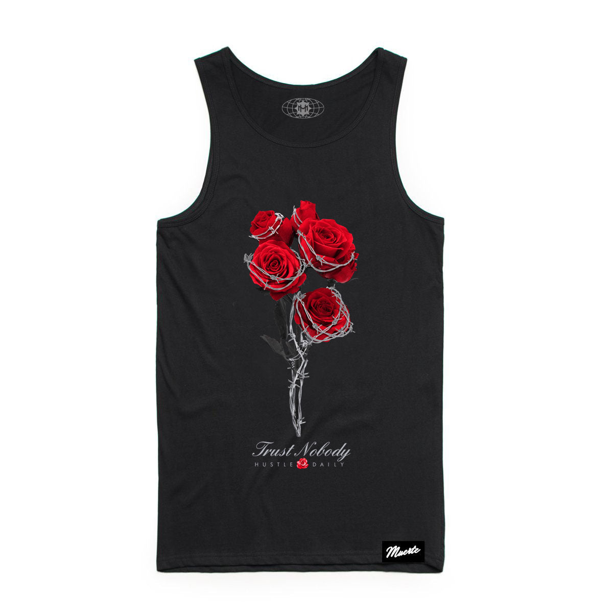 Retro 4 Barbed Roses Tank Top