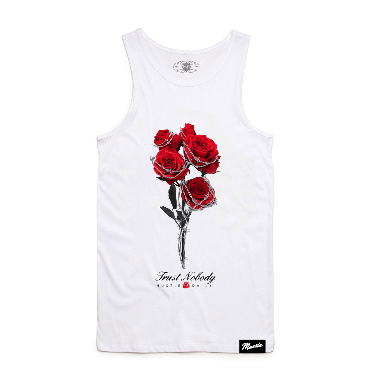 Retro 4 Barbed Roses Tank Top