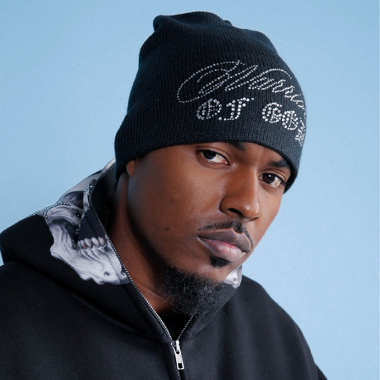 Rhinestone Warrior of God Beanie