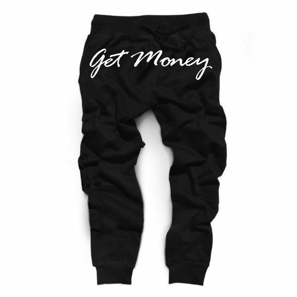 Get Money Front Logo Script Joggers