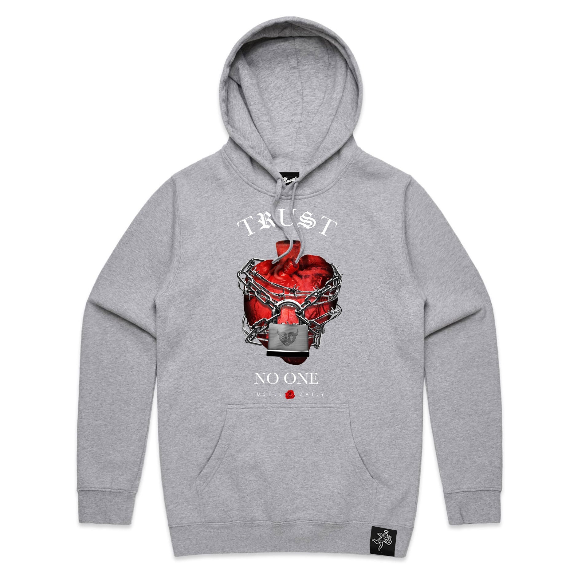 Chained Heart 27xHasta Black Hoodie