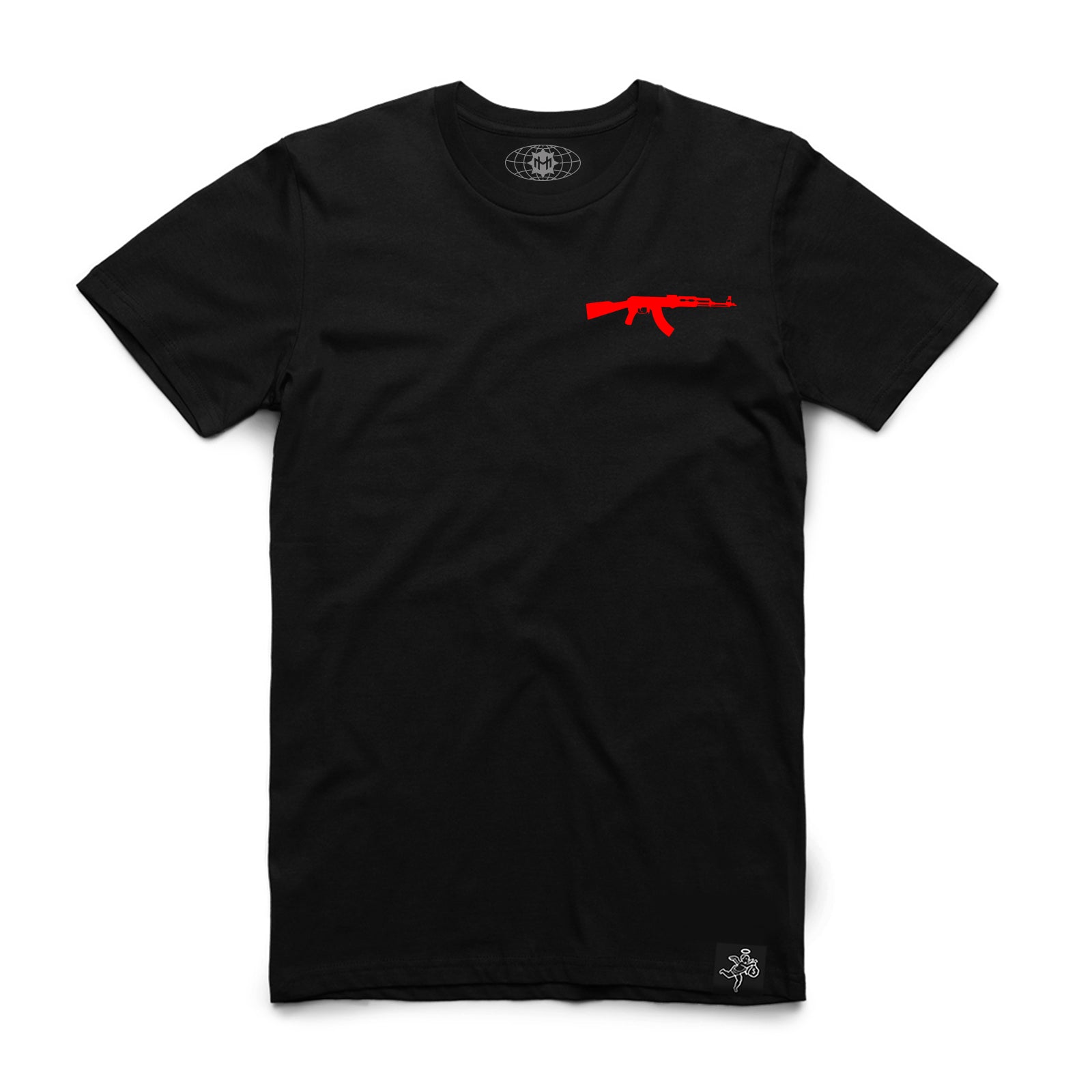 Red AK Logo Pocket Tee