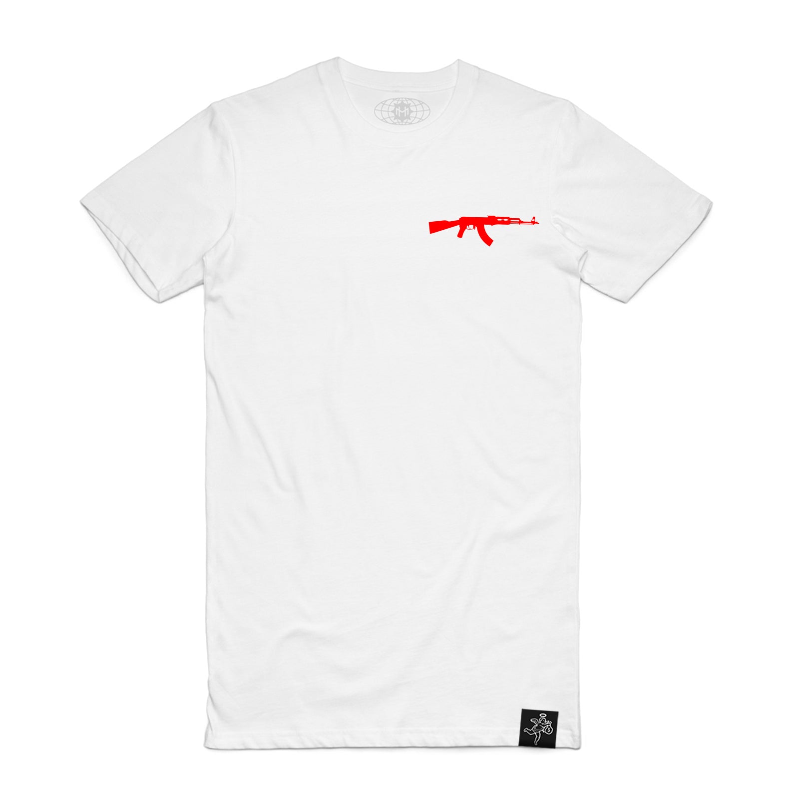 Red AK Logo Pocket Tee