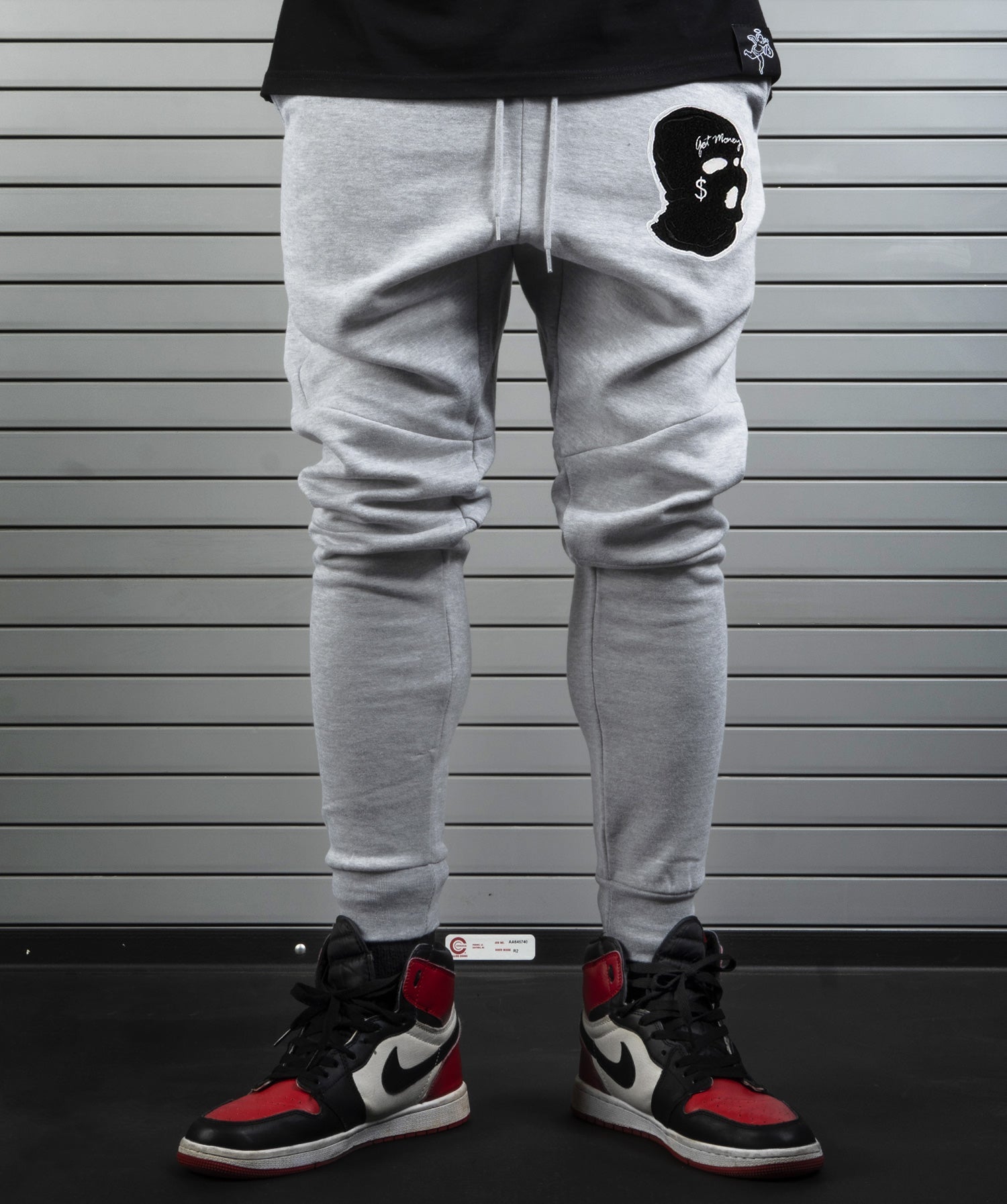 PJS Ski Mask Che Patch Heather Jogger