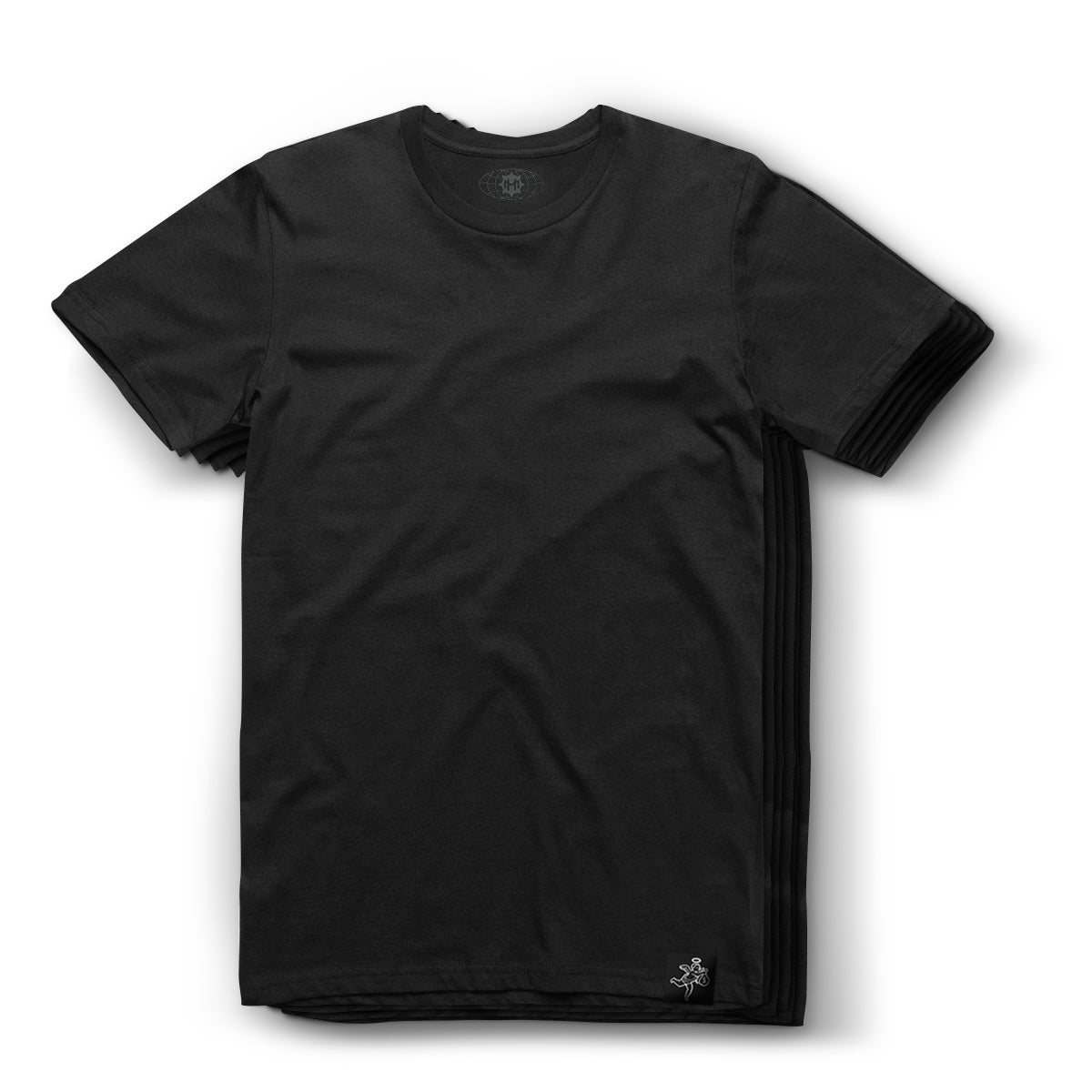 7-Pack - Black Tee - Basic