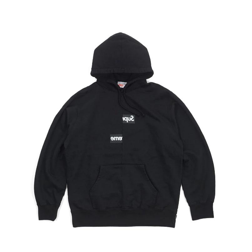 Retouch sekvens bibliotek Supreme - Supreme Comme des Garcons Split Box Logo Hooded Sweatshirt  (black) – Streetwear Official