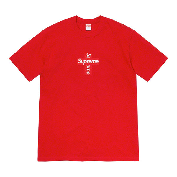 Supreme Cross Box Logo Tee- Red – Streetwear Official