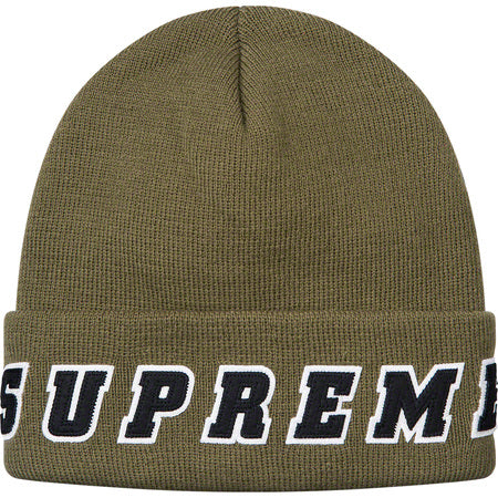 Supreme Felt Logo Beanie- Olive