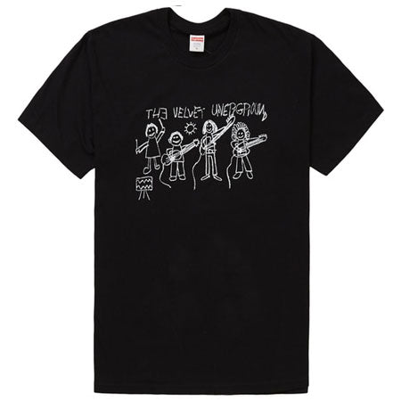 Supreme The Velvet Underground Drawing Tee- Black – Streetwear Official