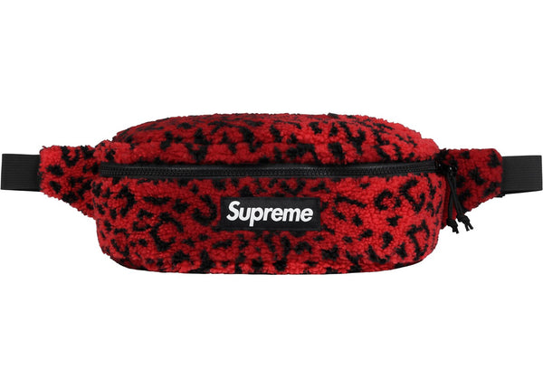 Leopard fleece sale waist bag