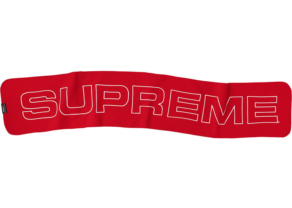 Supreme Polartec Logo Scarf- Red