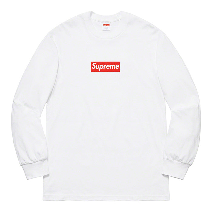 Box logo t-shirt Supreme White size L International in Cotton - 28109032