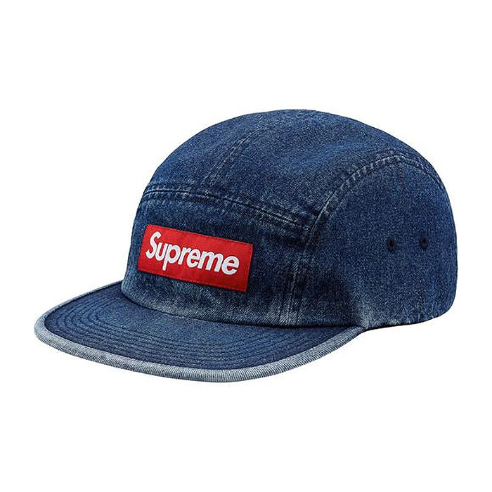 Supreme Denim Camp Cap Washed Blue