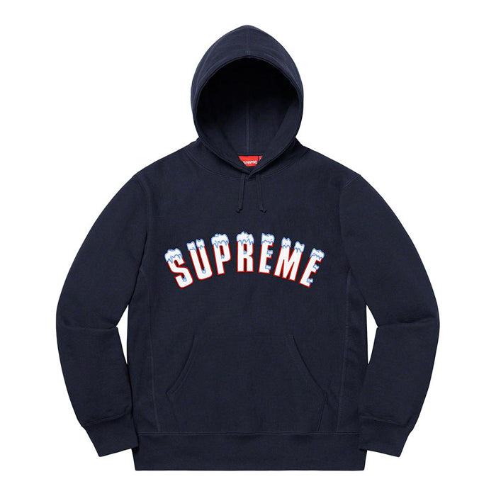 Supreme Icy Arc Hooded Sweatshirt- Navy