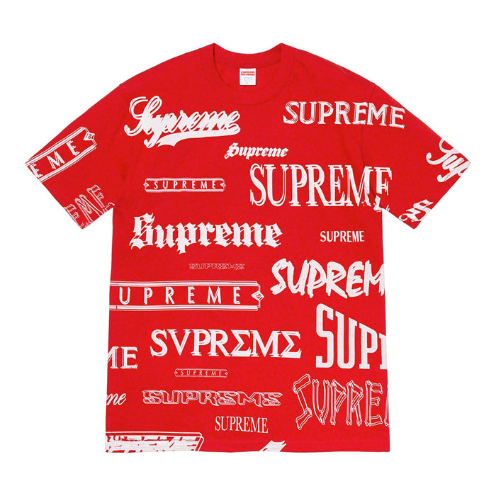 Supreme Multi Logo Tee RED Small - Tシャツ/カットソー(半袖/袖なし)