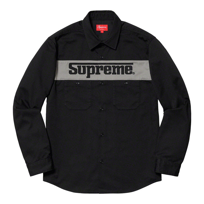 Supreme Racing Logo Work Shirt- Black – Streetwear Official