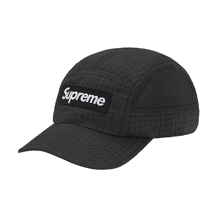 Supreme - Supreme Reflective Ripstop Camp Cap- Black – Streetwear