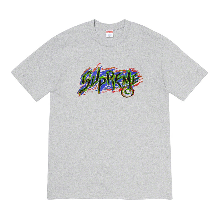 Supreme Scratch Tee- Heather Grey