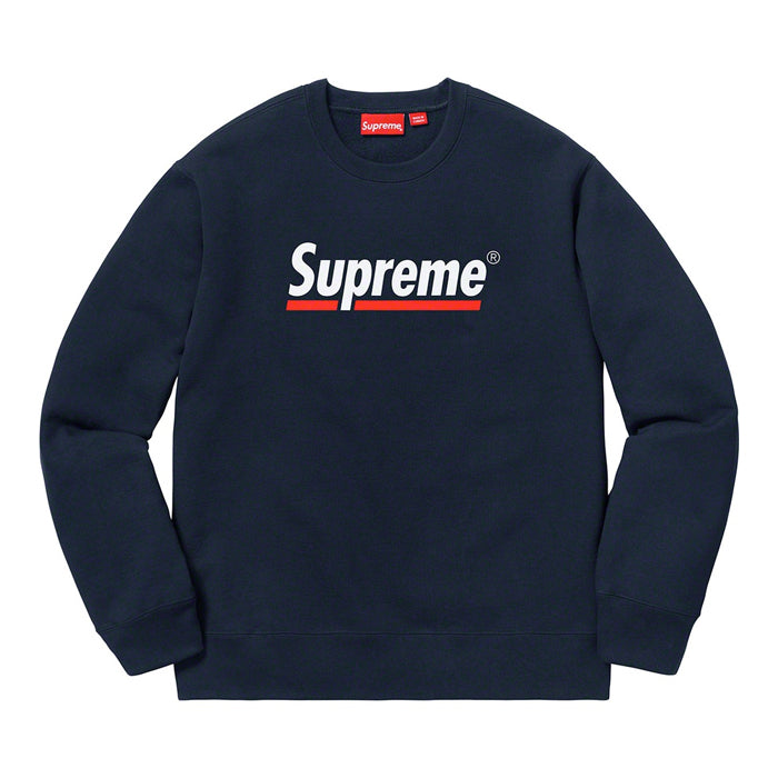 Supreme Underline Crewneck- Navy