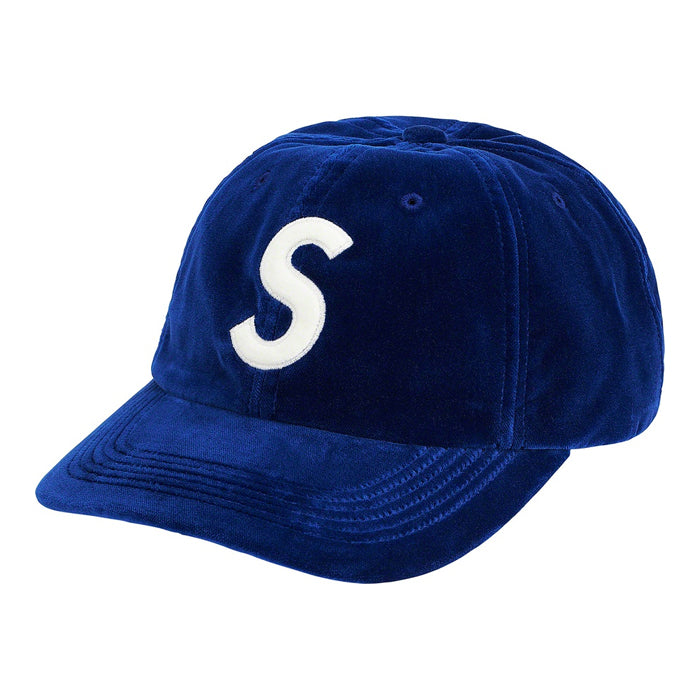 Supreme Velvet S Logo 6-Panel- Royal