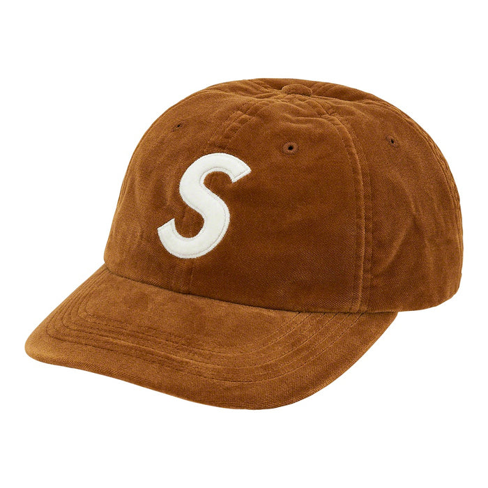 Supreme Velvet S Logo 6-Panel- Tan