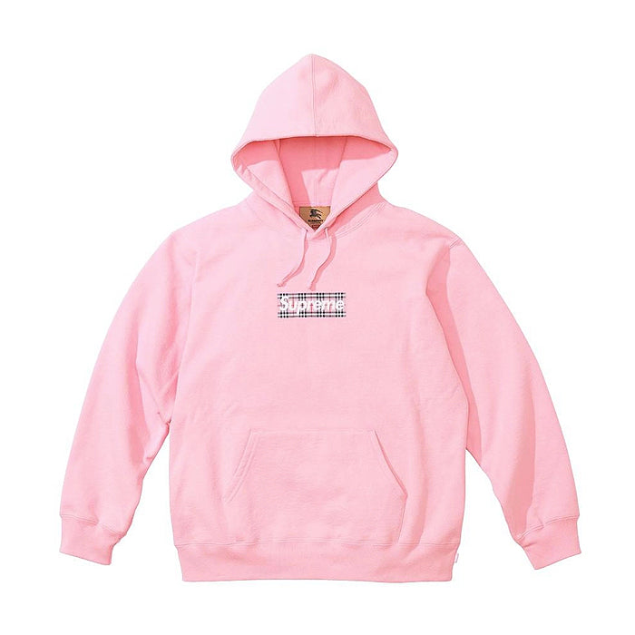 Supreme®/Burberry® Box Logo Hooded Sweatshirt- Pink – Streetwear ...