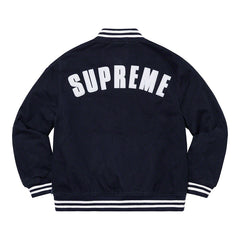 Supreme®/New Era®/MLB Varsity Jacket- Navy