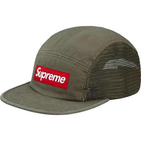 Supreme Mesh Side Panel Camp Cap- Olive